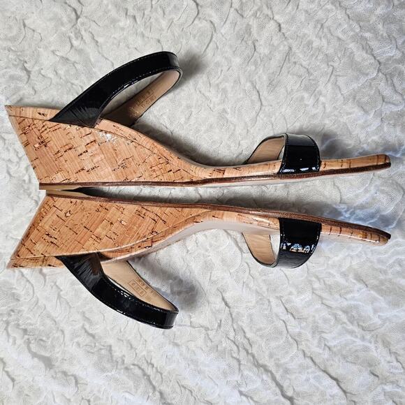 Stuart Weitzman Aleena Wedge Slide Sandal Size 10 - Picture 3 of 6